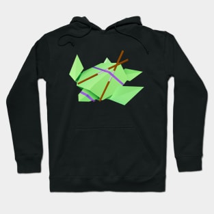 Origami ninja turtle Donatello Hoodie